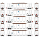 Athearn ATH98491 HO RTR 5Bay Rapid Discharge Hopper,ITGX/White
