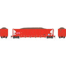 Athearn ATH98492 HO RTR 5Bay Rapid Discharge Hopper,ITGX/Red