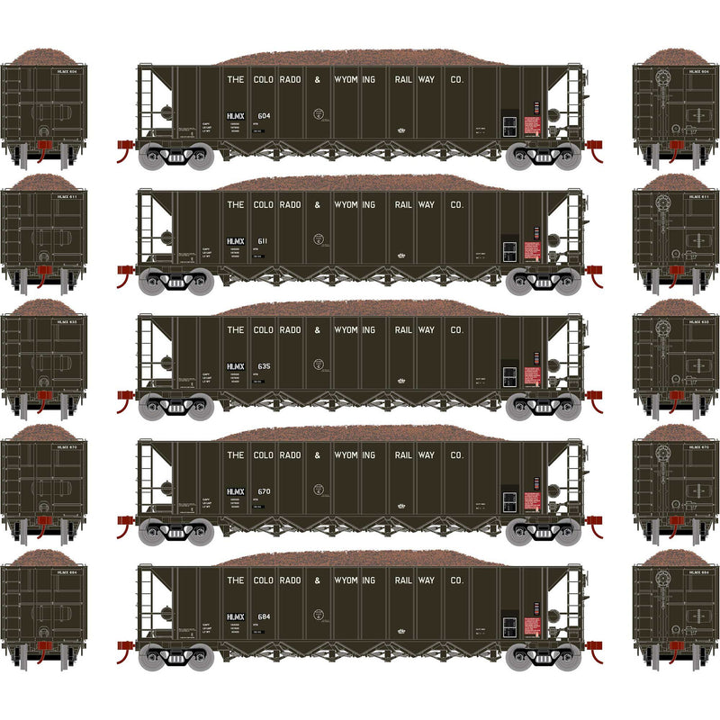 PREORDER Athearn ATH98497 HO RTR 5-Bay Rapid Discharge Hopper, HLMX