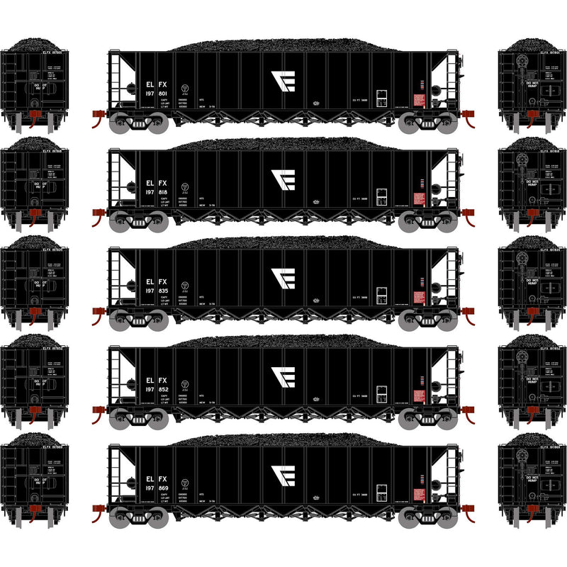 PREORDER Athearn ATH98646 HO RTR 5-Bay Rapid Discharge Hopper, ELFX