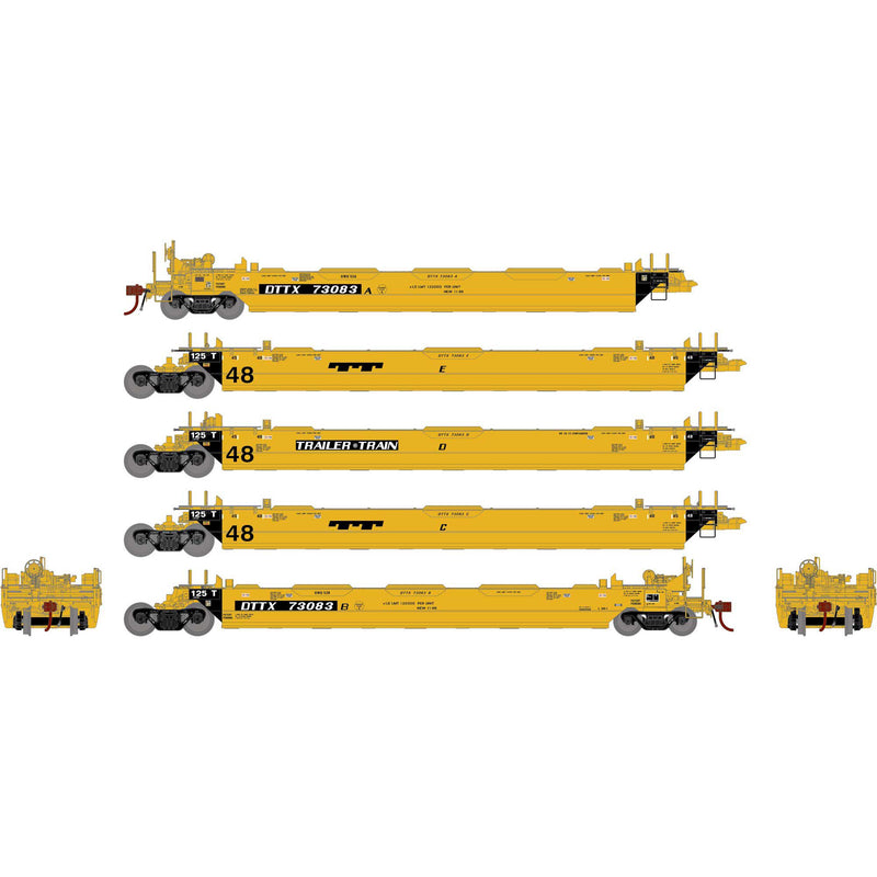 PREORDER Athearn Genesis ATHG-1018 HO Gunderson MAXI-STACK II Well Car, DTTX
