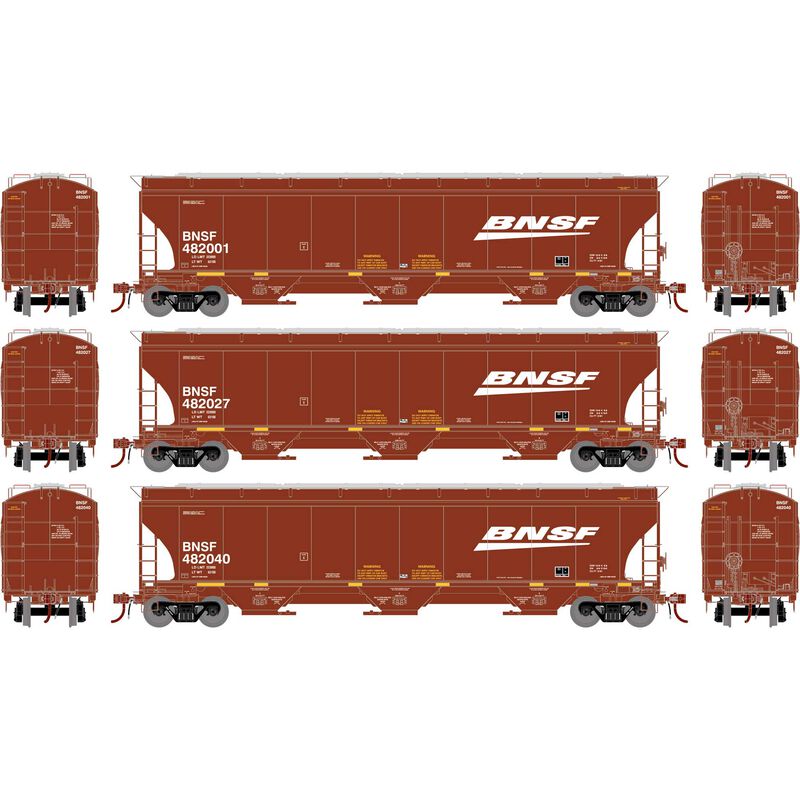 PREORDER Athearn Genesis ATHG-1057 HO GEN Trinity 5161 Covered Hopper, BNSF