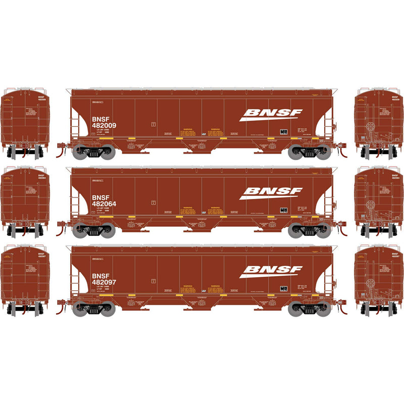 Athearn Genesis ATHG-1058 HO GEN Trinity 5161 Covered Hopper, BNSF