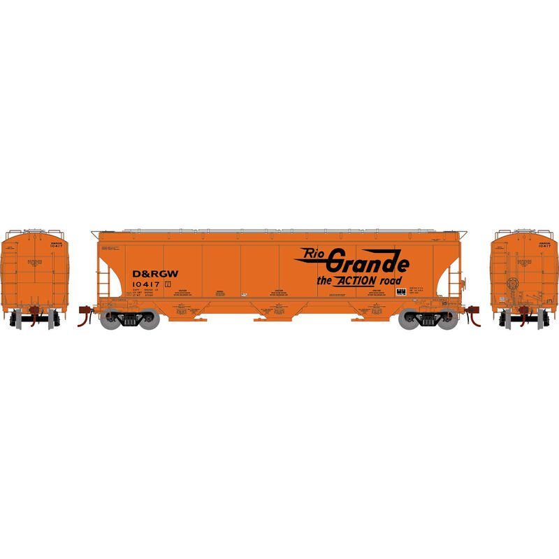 PREORDER Athearn Genesis ATHG-1060 HO GEN Trinity 5161 Covered Hopper, DRGW Legendary Liveries