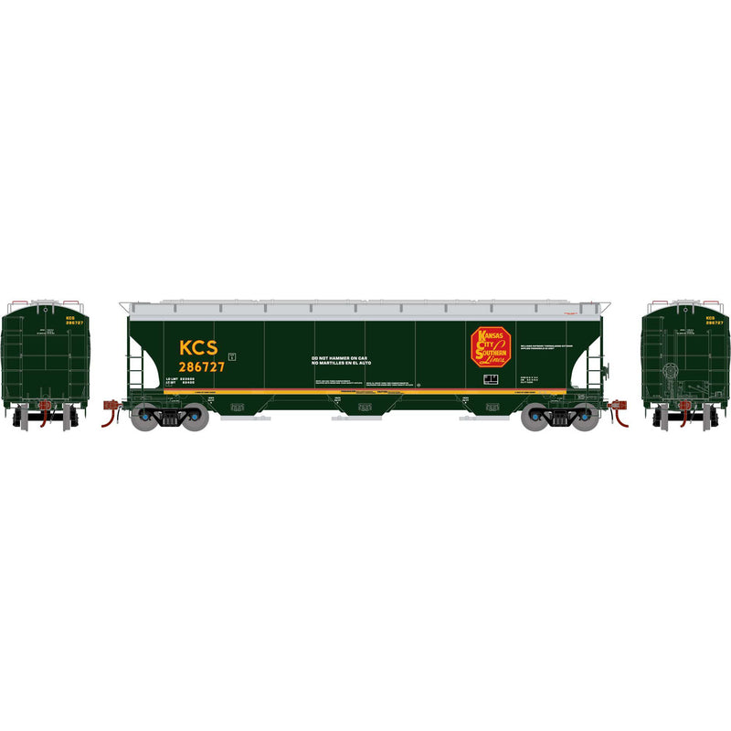 Athearn Genesis ATHG-1065 HO GEN Trinity 5161 Covered Hopper, KCS