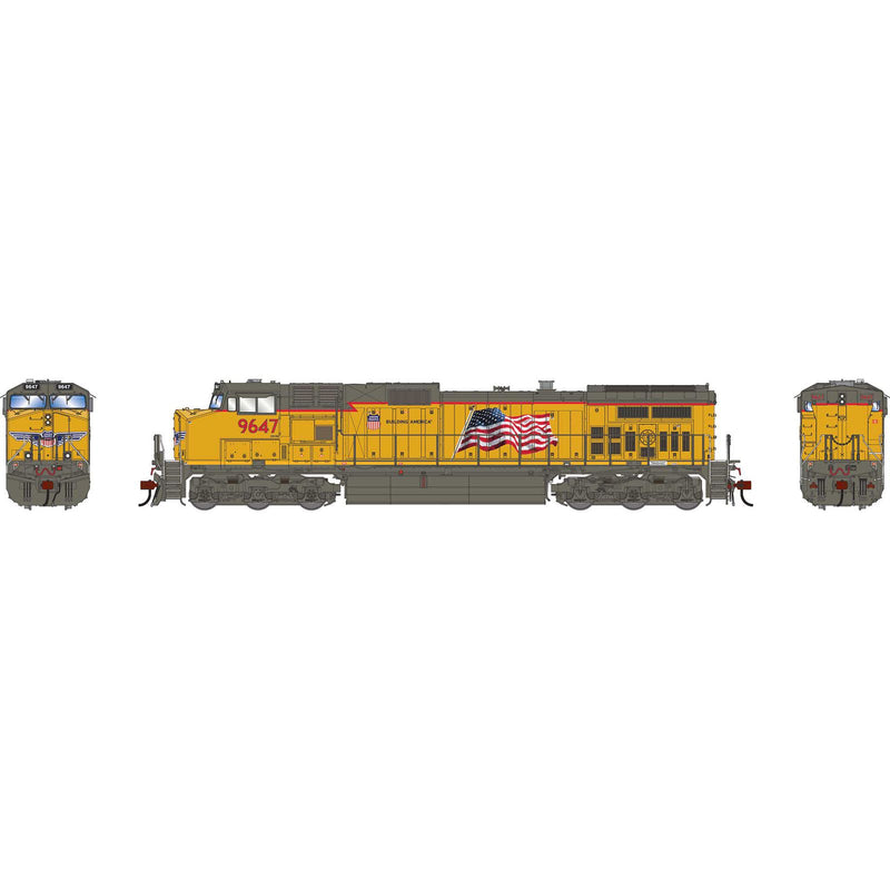 PREORDER Athearn Genesis ATHG-1215 HO GE Dash 9-44CW Locomotive With DCC & Sound, UP