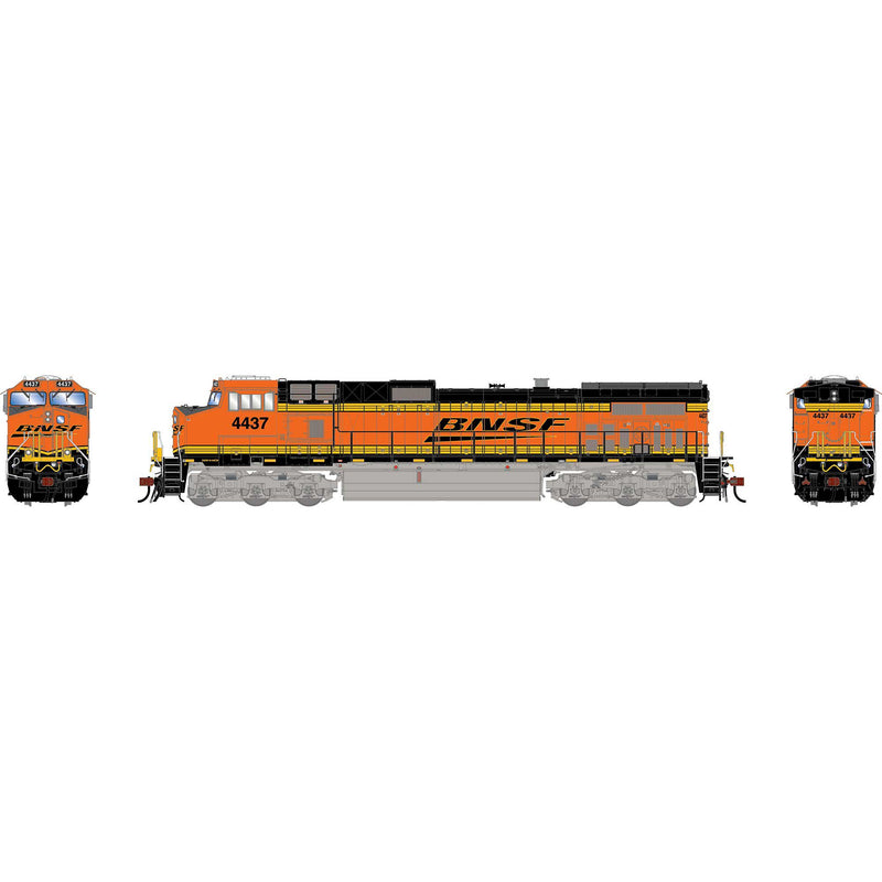 PREORDER Athearn Genesis ATHG-1223 HO GE Dash 9-44CW Locomotive With DCC & Sound, BNSF Wedge