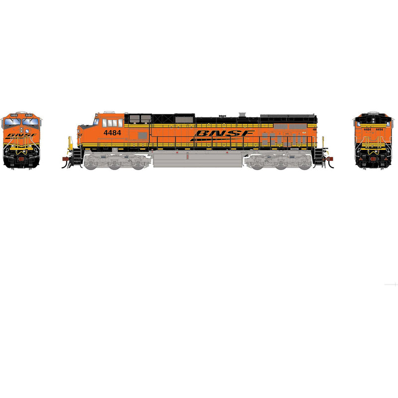 PREORDER Athearn Genesis ATHG-1224 HO GE Dash 9-44CW Locomotive With DCC & Sound, BNSF Wedge