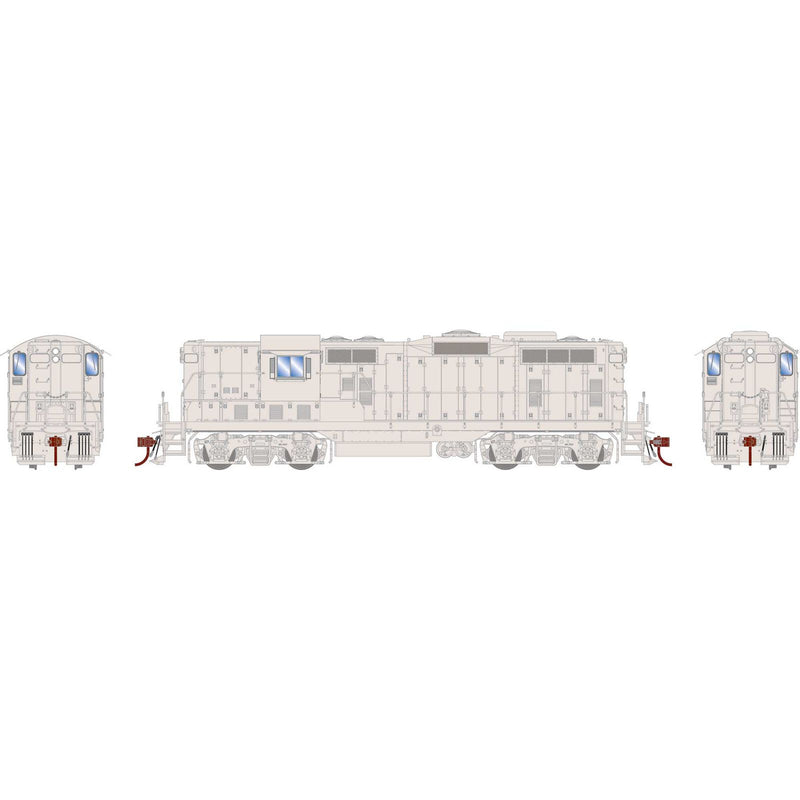 PREORDER Athearn Genesis ATHG-1245 HO GP7 Locomotive, Undecorated With Dynamic Brake Phase III