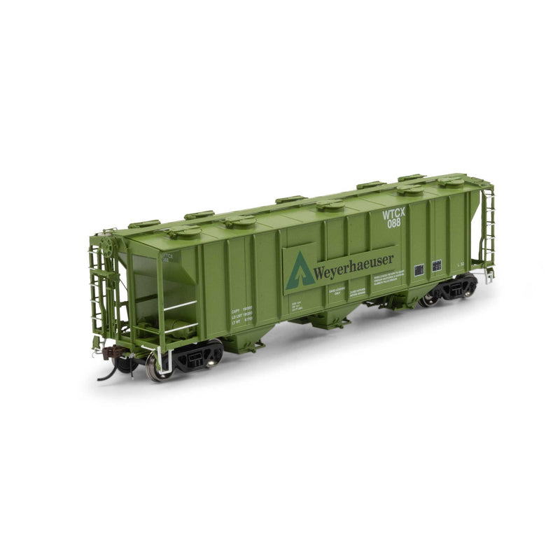 Athearn Genesis ATHG-1275 HO PS-2 2893 3-Bay Covered Hopper, WCTX