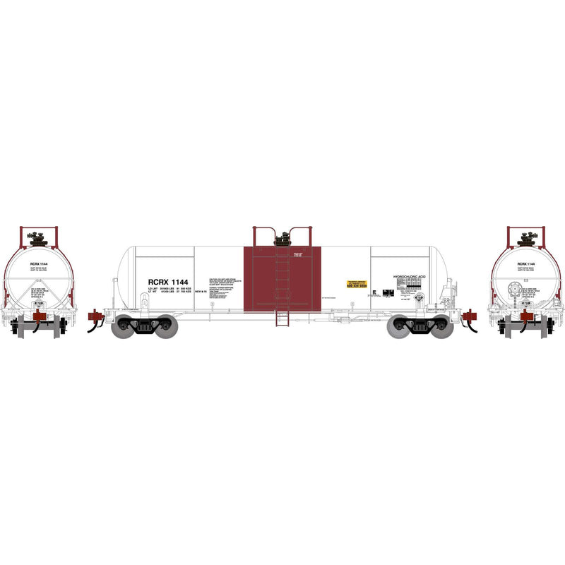 PREORDER Athearn Genesis ATHG-1306 HO GATC 20K Gallon Tank Car, RCRX White With Red Band