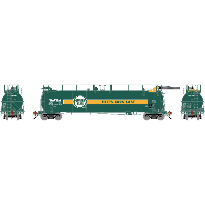Athearn Genesis ATHG-1332 HO TankTrain Intermediate, GATX Quaker State Unnumbered