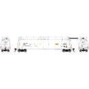 PREORDER Athearn Genesis ATHG-1339 HO TankTrain Intermediate, GATX White Unnumbered