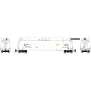 PREORDER Athearn Genesis ATHG-1339 HO TankTrain Intermediate, GATX White Unnumbered