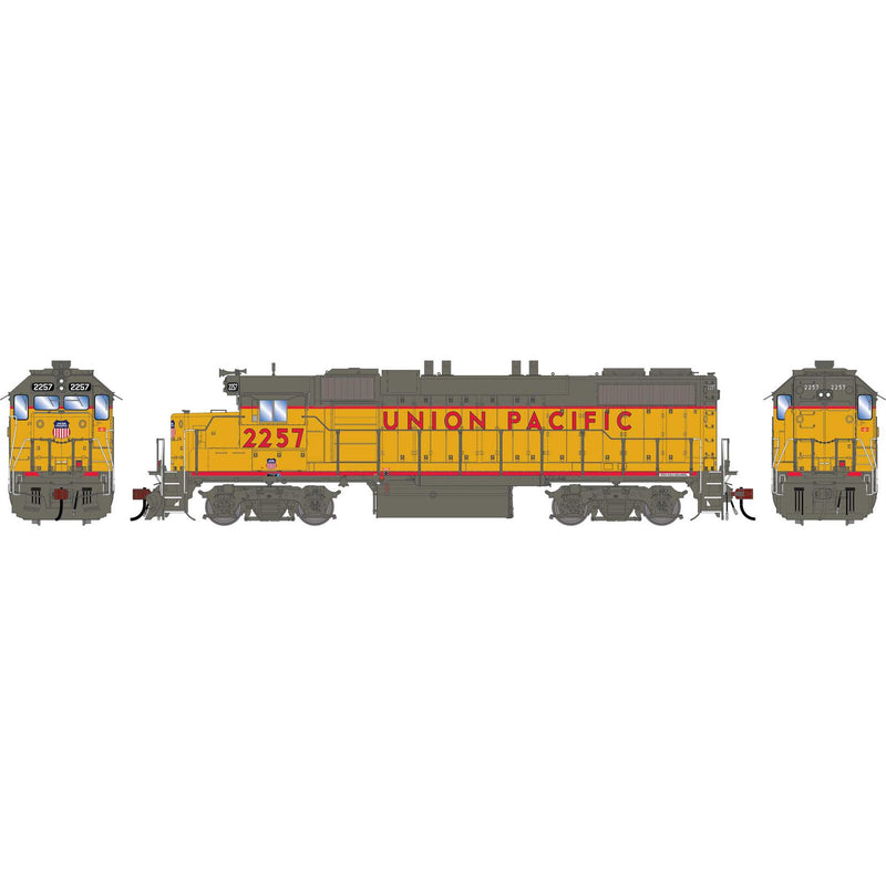 PREORDER Athearn Genesis ATHG-1405 HO GP38-2 Locomotive With DCC & Sound, UP '80s'