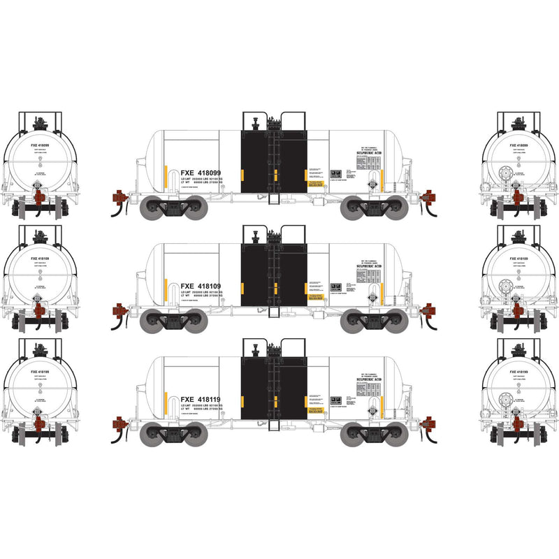 PREORDER Athearn Genesis ATHG-1433 HO 13K Gallon Acid Tank Car, FXE