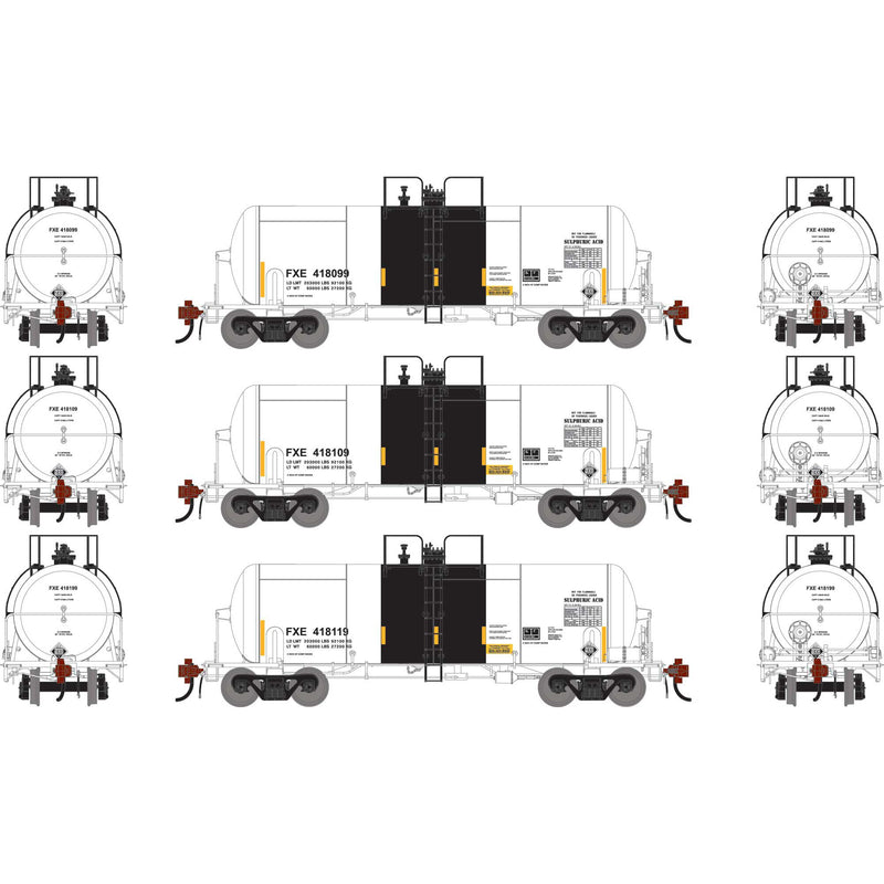 PREORDER Athearn Genesis ATHG-1433 HO 13K Gallon Acid Tank Car, FXE