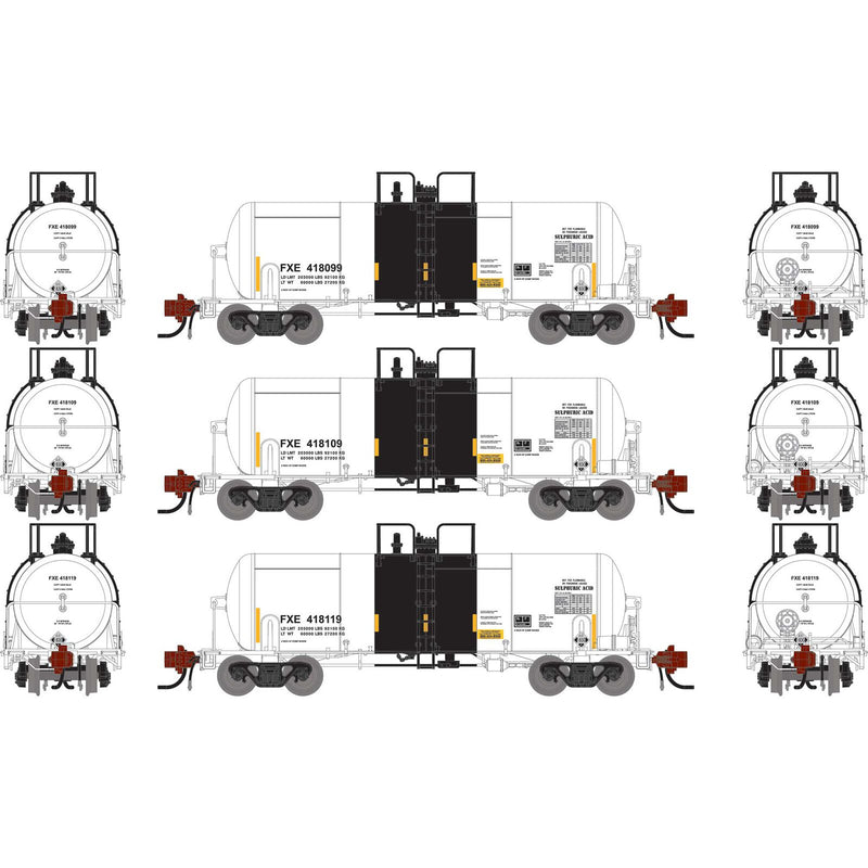 PREORDER Athearn Genesis ATHG-1479 N 13K Gallon Acid Tank Car, FXE