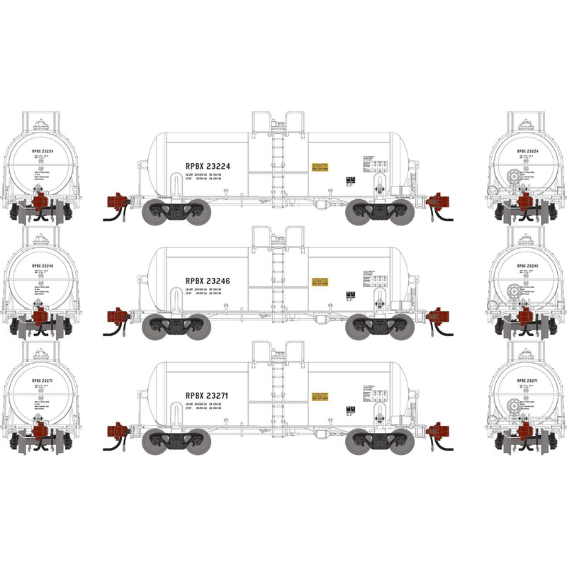 PREORDER Athearn Genesis ATHG-1483 N 13K Gallon Acid Tank Car, RPBX