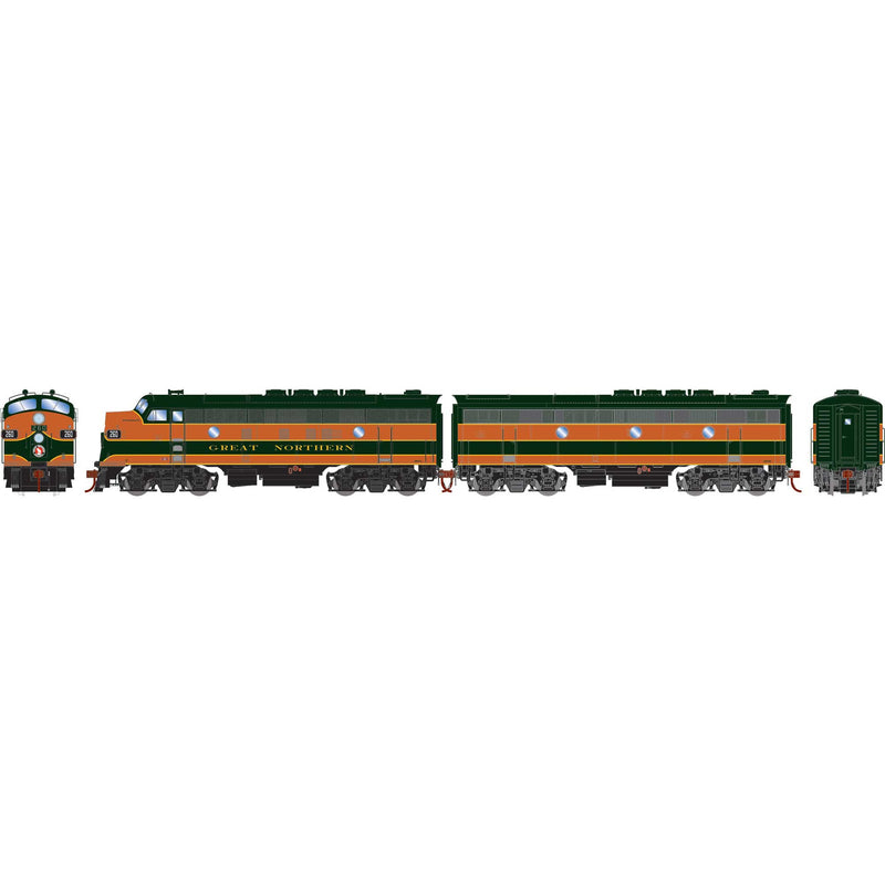 PREORDER Athearn ATHG-1634 HO GEN F3A/F3B Locomotives w/DCC & Sound, Passenger GN F3A- #260A F3B-#260B