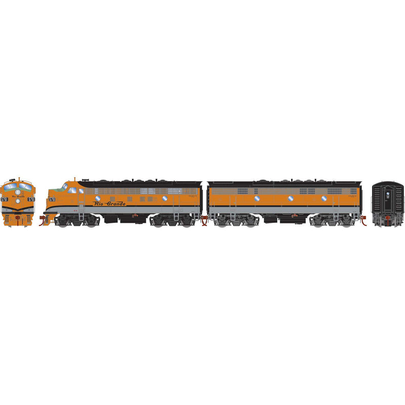 PREORDER Athearn ATHG-1639 HO GEN F7A/F7B Locomotives w/DCC & Sound, DRGW F7A- #5761 F7B- #5742