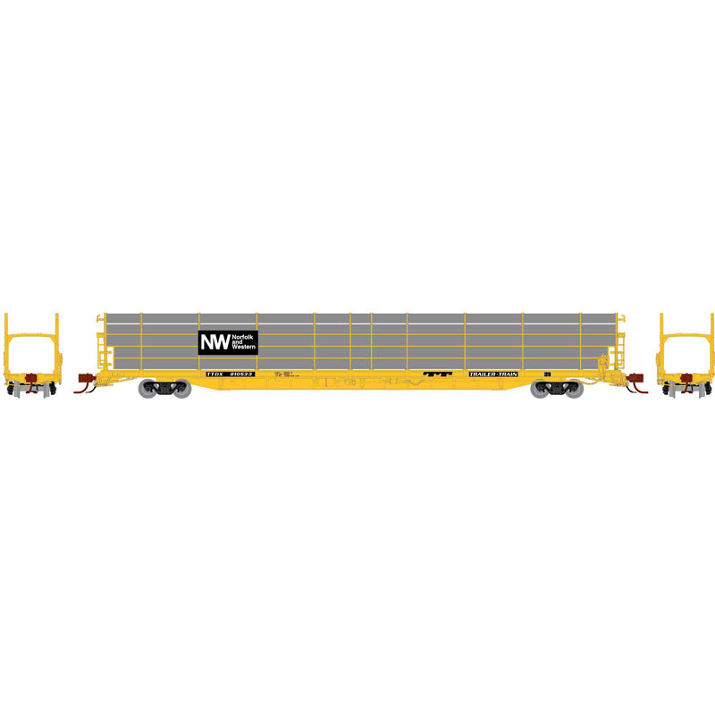 PREORDER Athearn Genesis ATHG-1802 N F89F Bi-Level Auto Rack, Legendary Liveries NW/TTBX