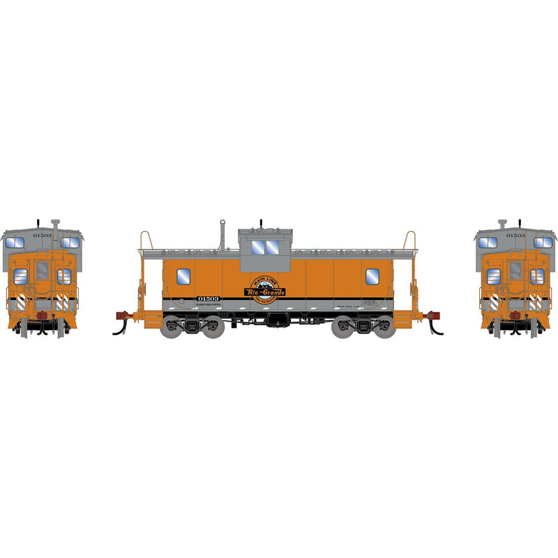 PREORDER Athearn Genesis ATHG-1875 HO ICC Wide-Vision Caboose w/Lights & Sound, DRGW