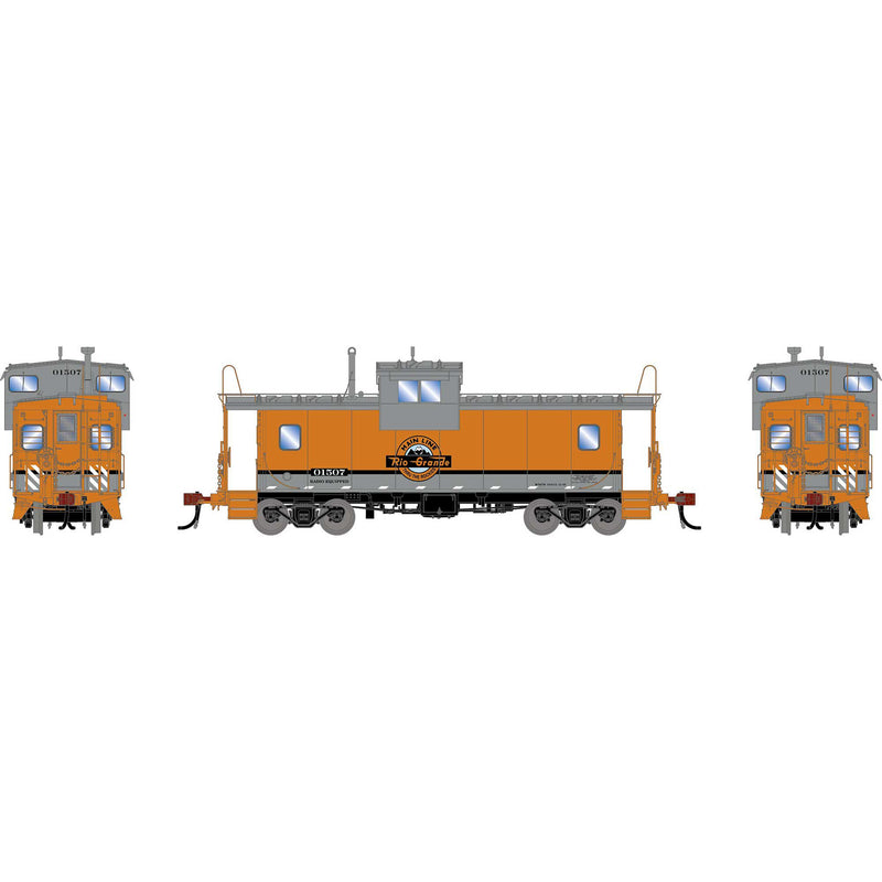 PREORDER Athearn Genesis ATHG-1876 HO ICC Wide-Vision Caboose w/Lights & Sound, DRGW