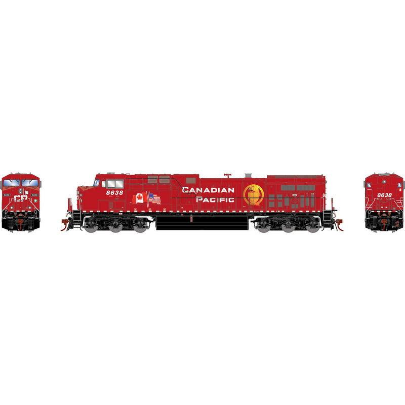 PREORDER Athearn Genesis ATHG-2064 HO AC4400CW Locomotive w/DCC & SOUND, CP 'Dual Flags'