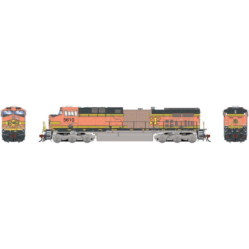 PREORDER Athearn Genesis ATHG-2074 HO AC4400CW Locomotive w/DCC & SOUND, Primed For Grime BNSF