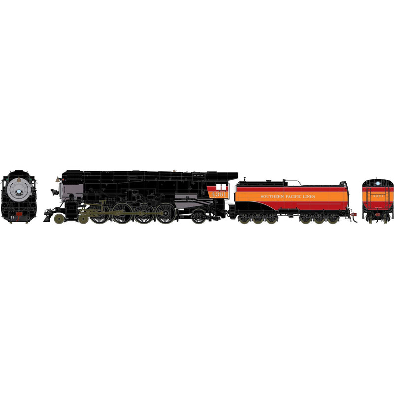 PREORDER Athearn Genesis ATHG-2110 HO 4-8-2 MT-4 Locomotive, Daylight Skyline Casing SP