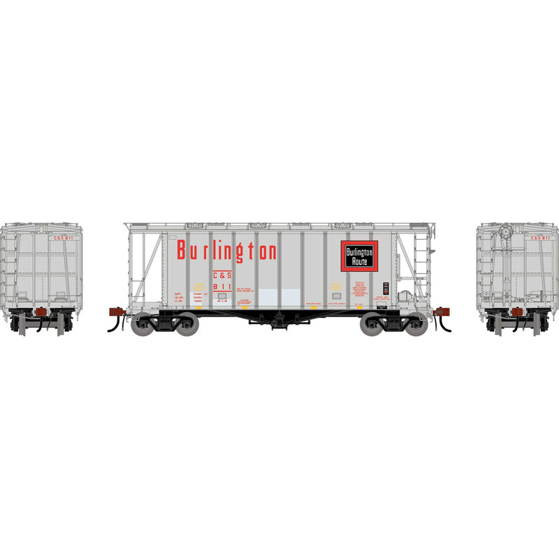 PREORDER Athearn Genesis ATHG-2130 HO GATC 2600 Airslide Covered Hopper, CBQ