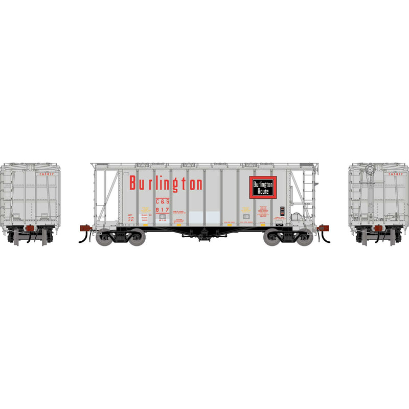 PREORDER Athearn Genesis ATHG-2132 HO GATC 2600 Airslide Covered Hopper, CBQ