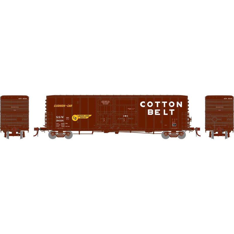 PREORDER Athearn Genesis HO G2191 50' PC&F Youngstown Plug Door Box Car, Cotton Belt