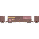 PREORDER Athearn Genesis ATHG-2218 50ft PC&F Smooth Side Box Car with 14ft Plug Door, Southern Pacific Primed for Grime 694796 (DCC and Sound)
