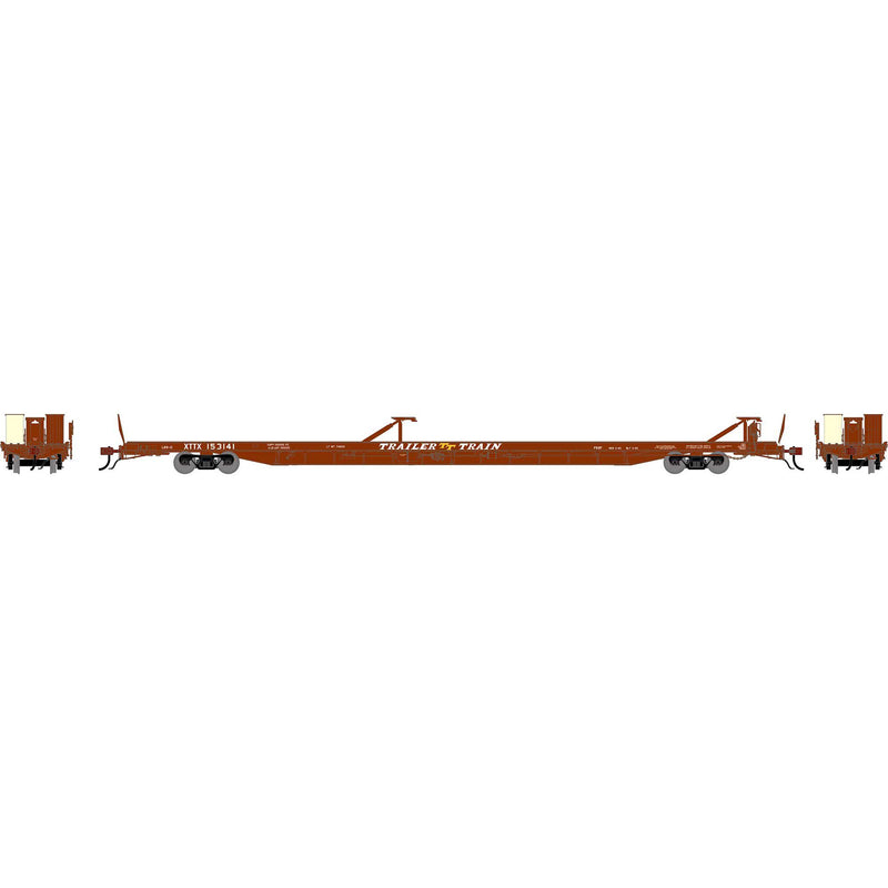 PREORDER Athearn Genesis HO ATHG-2229 F89-F Flat Car, XTTX 'Brown'