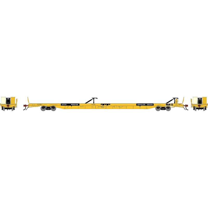 PREORDER Athearn Genesis HO ATHG-2235 F89-F Flat Car, XTTX 'Yellow'