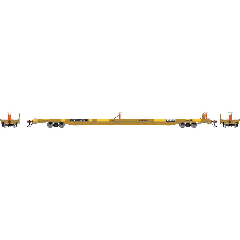 PREORDER Athearn Genesis HO ATHG-2241 F89-F Flat Car, WTTX 'Twin 45'