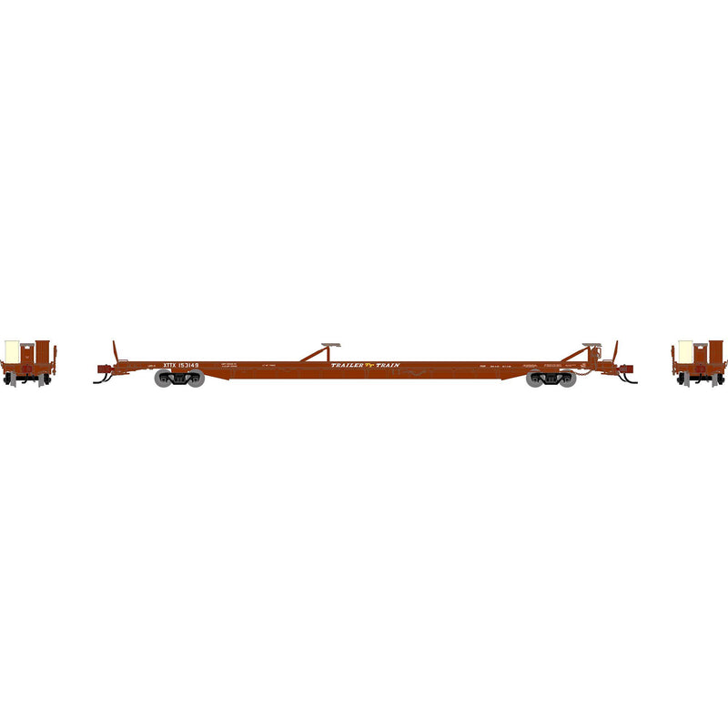 PREORDER Athearn Genesis N ATHG-2262 F89-F Flat Car, XTTX 'Brown'