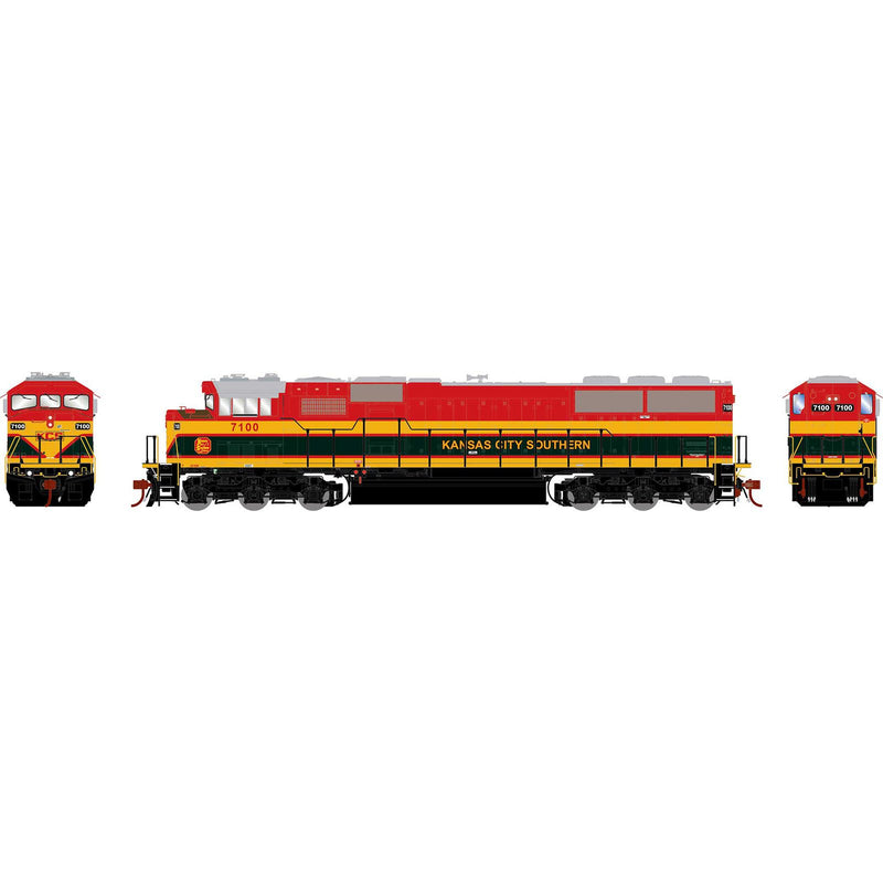 PREORDER Athearn Genesis HO G2352 EMD SD60M Tri-clops Diesel Locomotive, Kansas City Southern