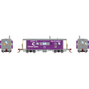 PREORDER Athearn Genesis HO G2399 ICC Bay Window Caboose with Lights & Sound, Chessie System-B&O Safety Caboose