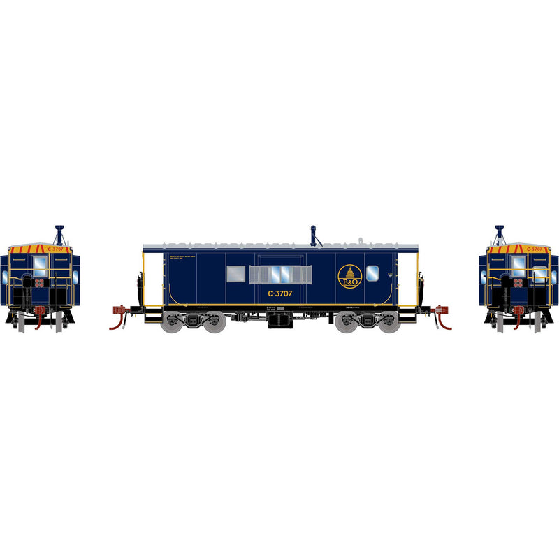 PREORDER Athearn Genesis HO G2400 ICC Bay Window Caboose with Lights & Sound, Chessie System-B&O