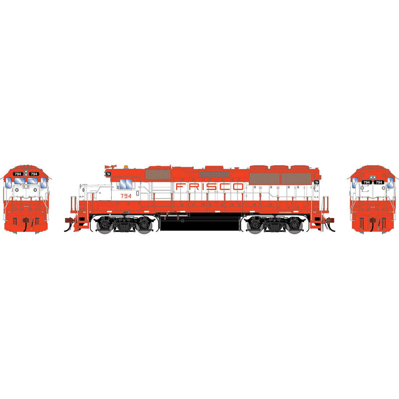 PREORDER Athearn Genesis HO G2480 GP50 PH I Diesel Locomotive, St. Louis-San Francisco (Legendary Liveries)