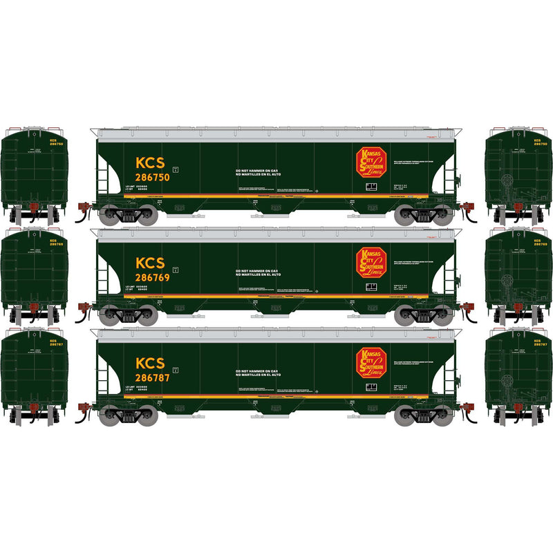 PREORDER Athearn Genesis HO G2491 Trinity 5161 Covered Hopper, Kansas City Southern