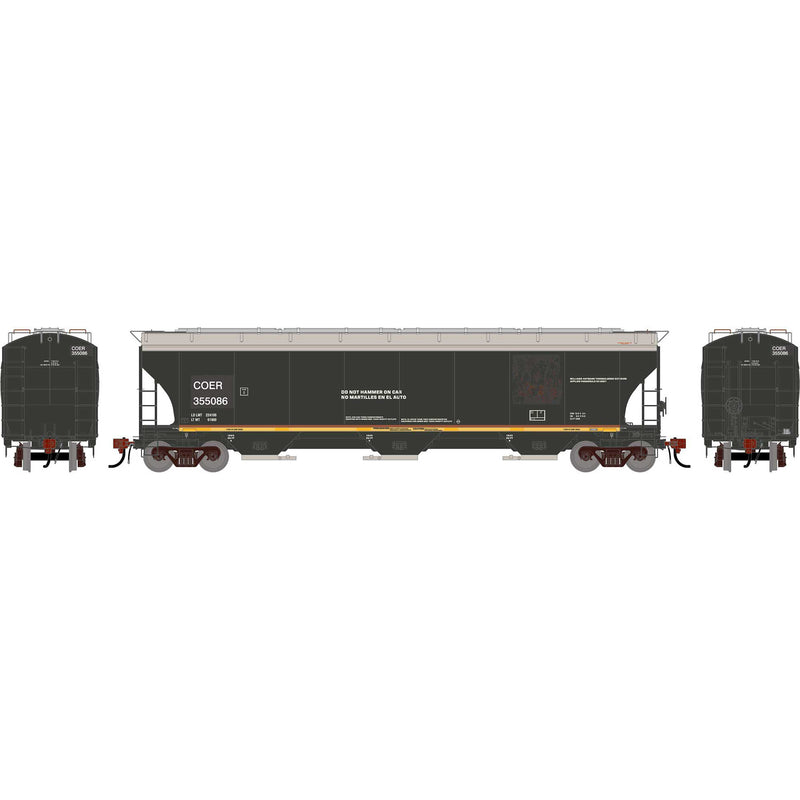 PREORDER Athearn Genesis HO G2494 Trinity 5161 Covered Hopper, Kansas City Southern COER (Primed For Grime)
