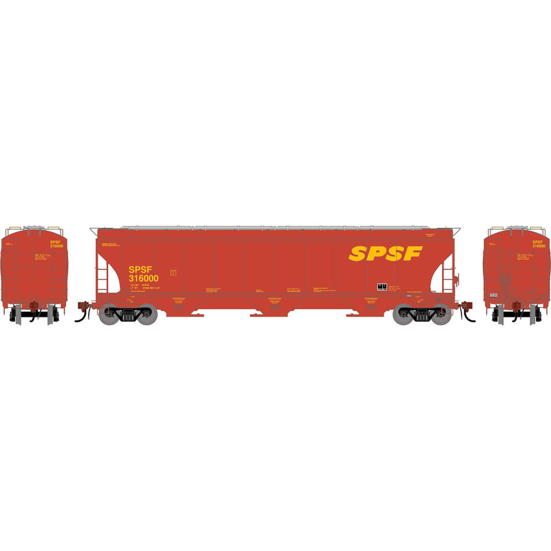 PREORDER Athearn Genesis HO G2500 Trinity 5161 Covered Hopper, Southern Pacific Santa Fe (Legendary Liveries)