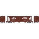PREORDER Athearn Genesis HO G2607 PS 2893 3-Bay Covered Hopper, Soo Line