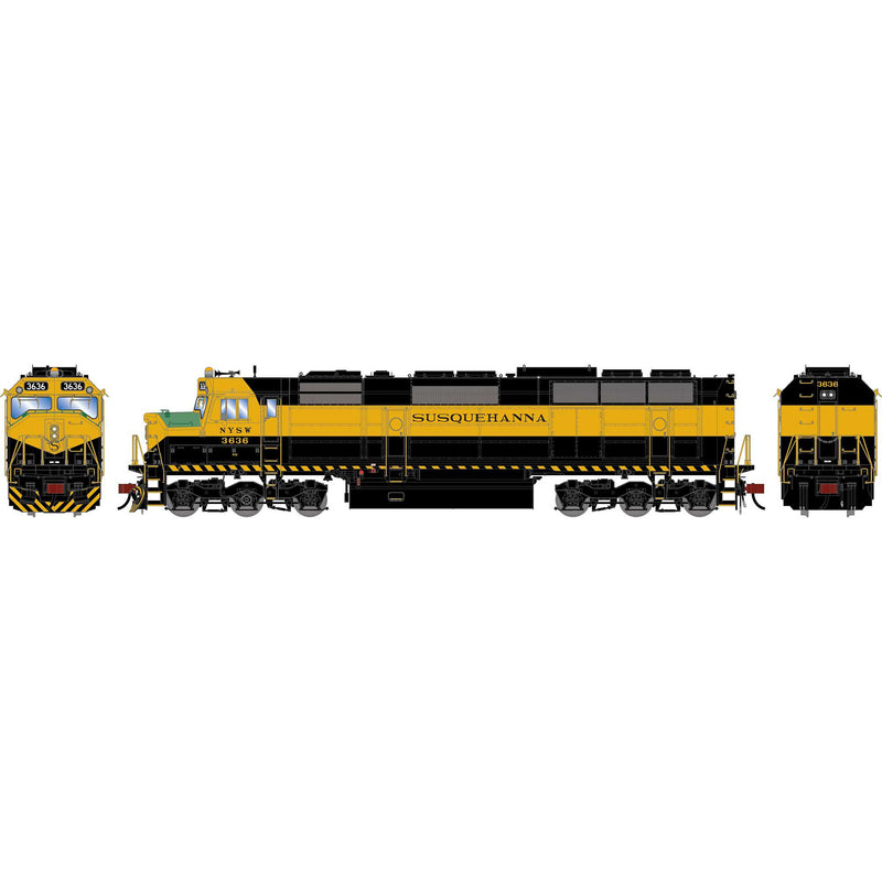 PREORDER Athearn Genesis HO G2629 F45 Locomotive, New York Susquehanna & Western