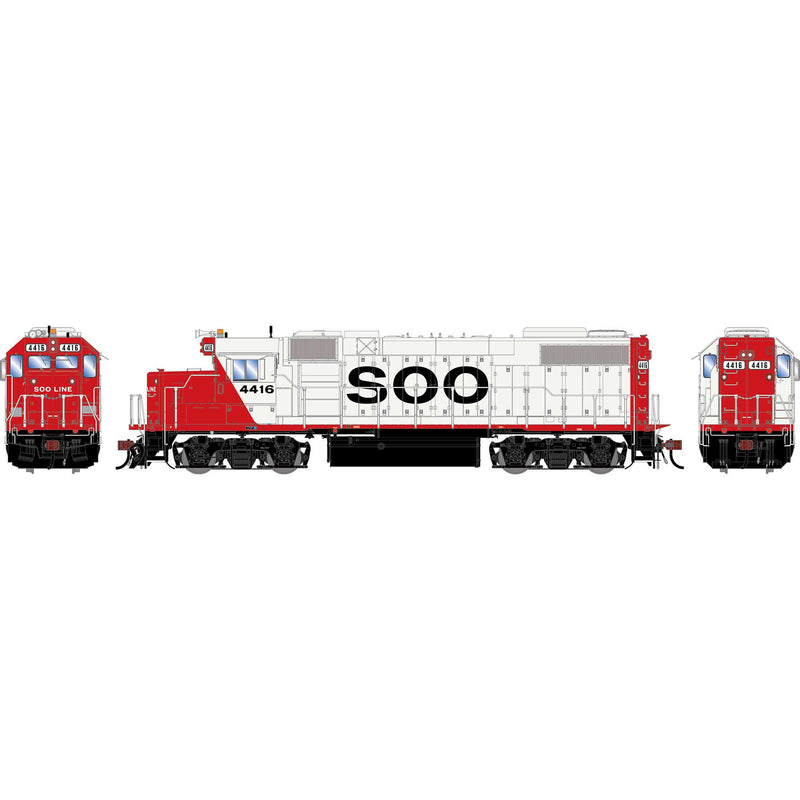 PREORDER Athearn Genesis HO G2642 GP38-2 Diesel Locomotive, Soo Line