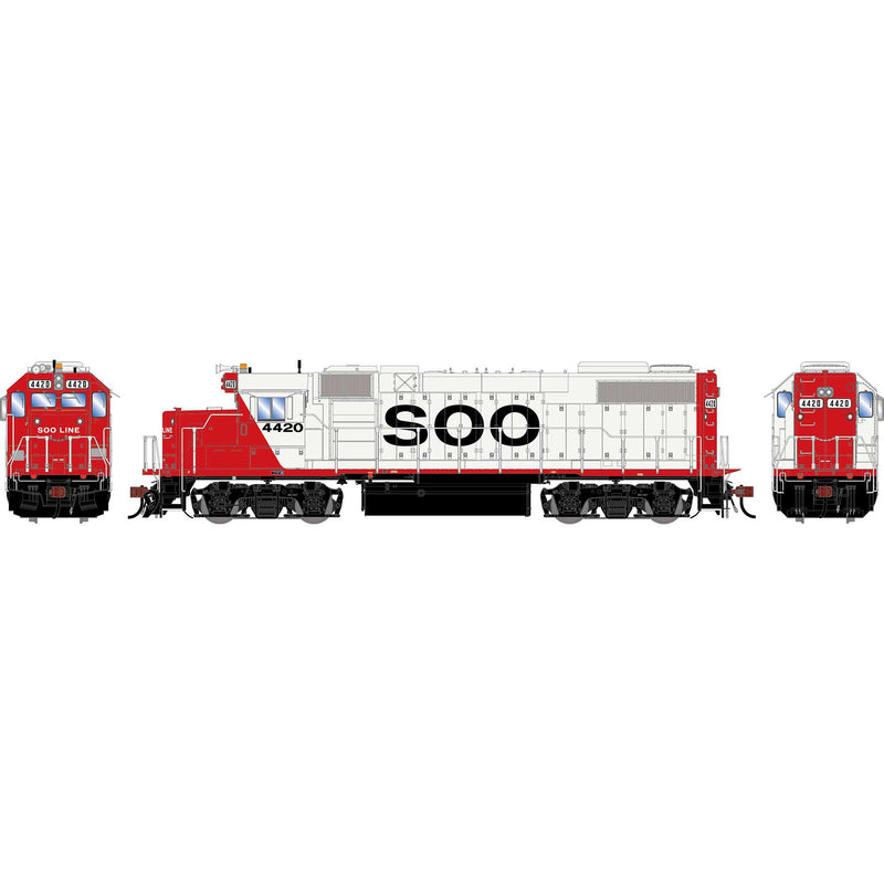 PREORDER Athearn Genesis HO G2644 GP38-2 Diesel Locomotive, Soo Line